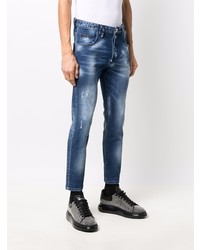 Philipp Plein Distressed Skinny Cut Jeans