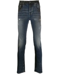 Les Hommes Distressed Stonewashed Jeans