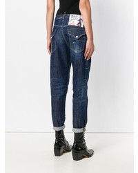 Dsquared2 Distressed Straight Leg Jeans