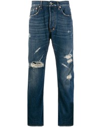 PRPS Distressed Straight Leg Jeans