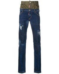 DSQUARED2 Double Waistband Slim Fit Jeans