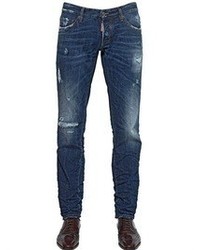 DSquared 18cm Slim Fit Distressed Denim Jeans