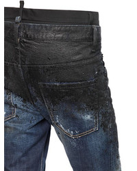 DSQUARED2 16cm Skate Wool Waistband On Denim Jeans