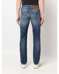 Jacob Cohen Faded Effect Straight Leg Jeans