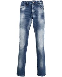 Philipp Plein Faded Straight Leg Jeans