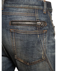Faith Connexion 16cm Distressed Stretch Zip Biker Jeans
