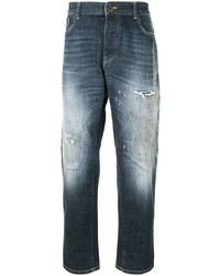 Emporio Armani High Rise Faded Effect Jeans