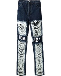 Hood by Air Distressed Logo Jeans