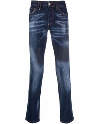 Philipp Plein Iconic Logo Super Straight Cut Jeans