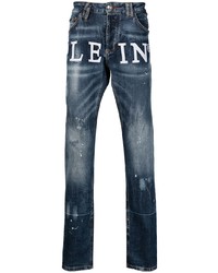 Philipp Plein Iconic Plein Super Straight Cut Jeans