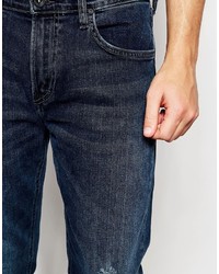 Lee Jeans Arvin Stretch Slim Tapered Fit Raven Ragged Distressed