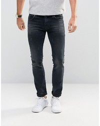 Sisley Jeans In Slim Fit With Distressed Detail