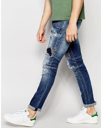 replay ripped jeans mens
