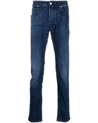 Jacob Cohen Logo Patch Slim Cut Jeans