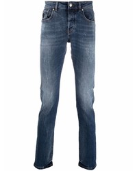 John Richmond Logo Print Slim Cut Jeans