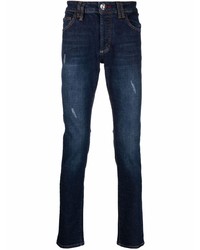Philipp Plein Mid Rise Slim Cut Jeans