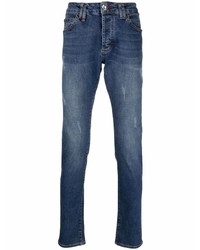 Philipp Plein Mid Rise Super Straight Jeans