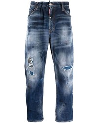 DSQUARED2 Mid Wash Distressed Effect Jeans