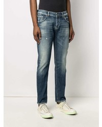 Dondup Organic Cotton Blend Distressed Jeans