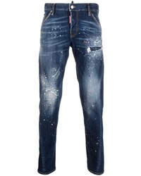 DSQUARED2 Paint Splatter Slim Fit Jeans