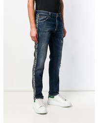 Philipp Plein Printed Slim Fit Jeans