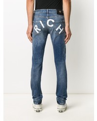 John Richmond Rear Logo Print Jeans