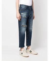 PT TORINO Ripped Cropped Denim Jeans