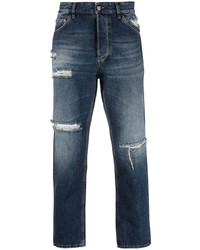 PT TORINO Ripped Cropped Denim Jeans
