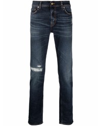 7 For All Mankind Ripped Detail Jeans