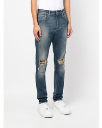 Represent Ripped Detail Slim Cut Jeans