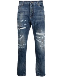 Dolce & Gabbana Ripped Detailing Cropped Jeans