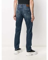 Dolce & Gabbana Ripped Detailing Slim Fit Jeans