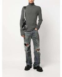 Balenciaga Ripped Loose Fit Jeans