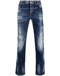 John Richmond Skinny Cut Distressed Jeans