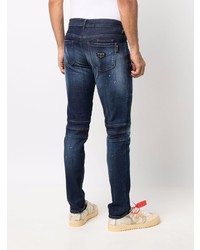 Philipp Plein Slim Fit Biker Style Jeans