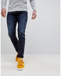 ONLY & SONS Slim Fit Jeans In Denim With Rip Details