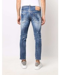 DSQUARED2 Stonewashed Distressed Jeans