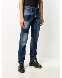 Philipp Plein Straight Cut Patches Jeans