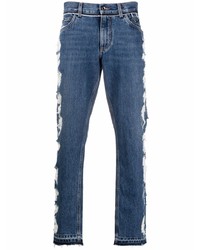 Dolce & Gabbana Straight Leg Ripped Jeans