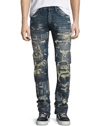 PRPS Super Distressed Rip Repair Denim Jeans Indigo