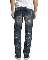 PRPS Super Distressed Rip Repair Denim Jeans Indigo