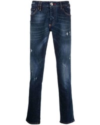 Philipp Plein Super Straight Distressed Jeans