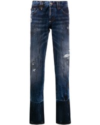 Philipp Plein Thunder Rhinestone Embellished Jeans