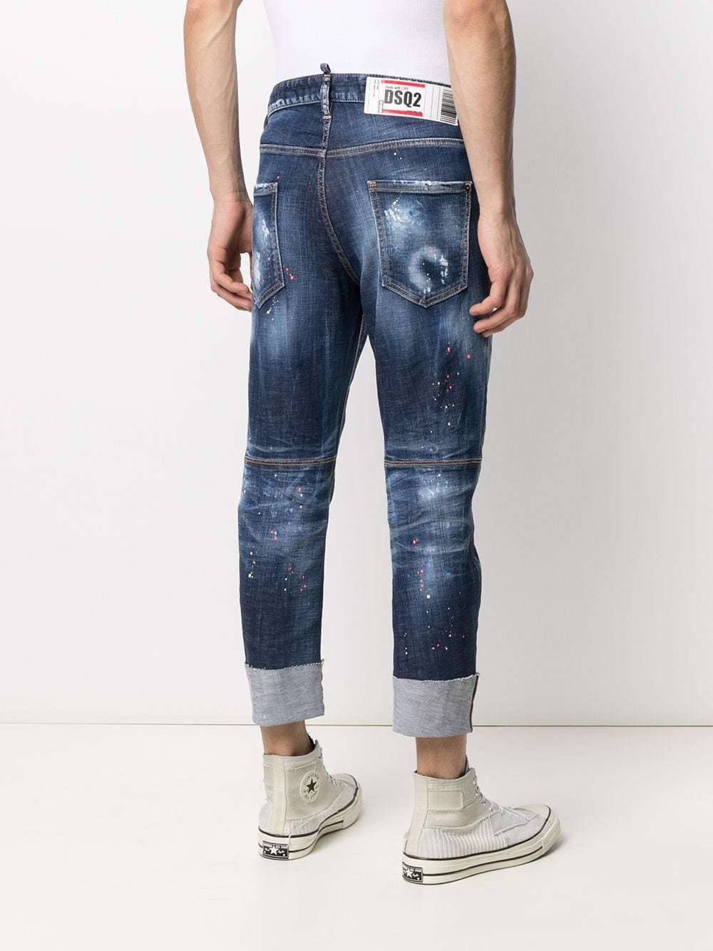 DSQUARED2 Turn Up Hem Ripped Jeans, $531 | farfetch.com | Lookastic