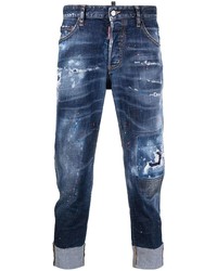 DSQUARED2 Turn Up Hem Ripped Jeans