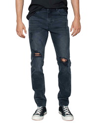 ZGY DENIM Whatever Ripped Straight Leg Jeans