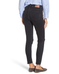 Madewell 9 Inch High Rise Ripped Skinny Jeans