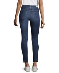 AG Jeans Ag Farrah Ankle High Rise Distressed Skinny Jeans