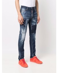 DSQUARED2 Bleach Wash Slim Fit Jeans