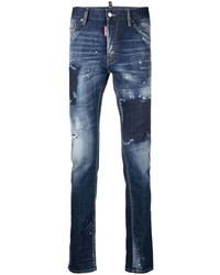 DSQUARED2 Bleach Wash Slim Fit Jeans
